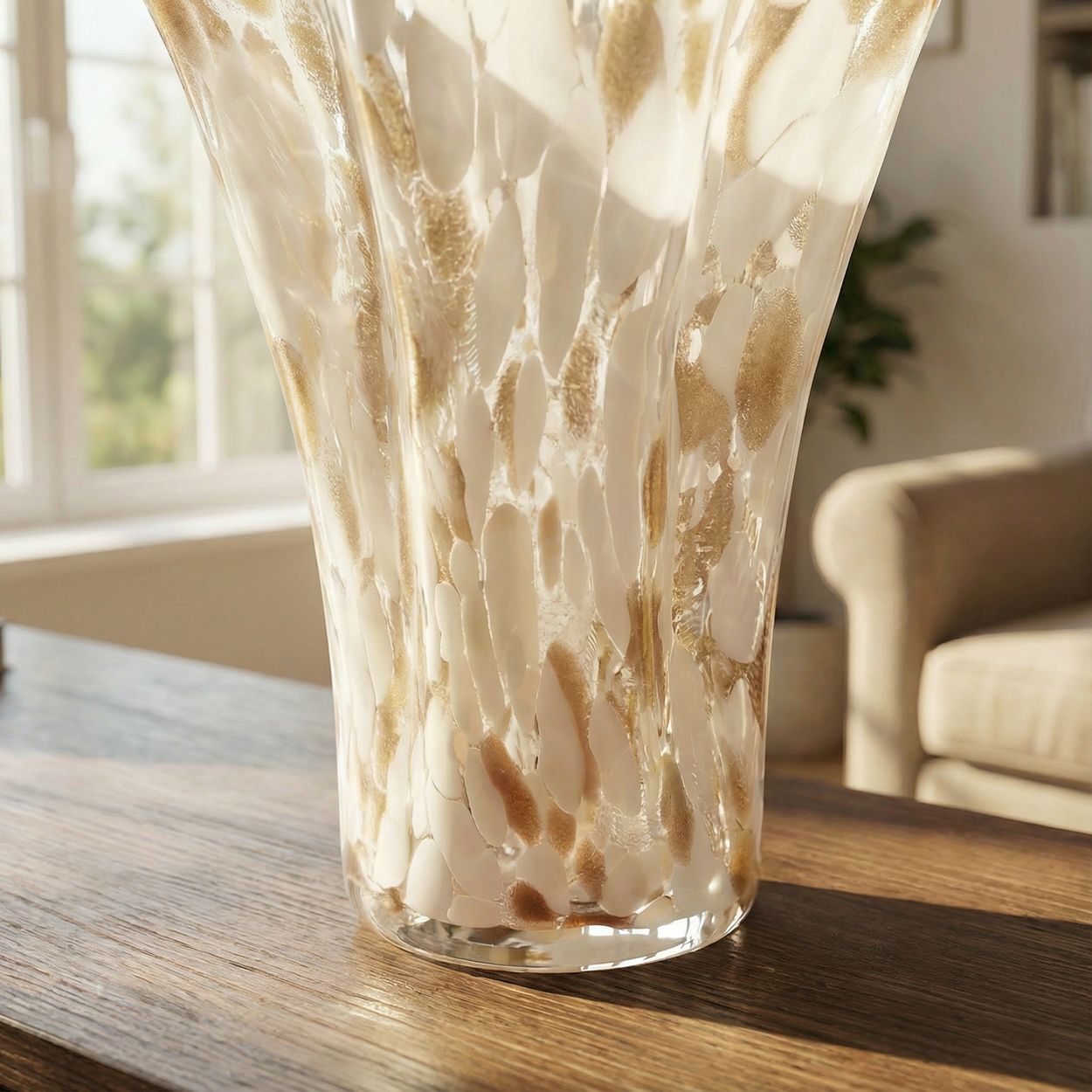 Deco Glass Vase Marble