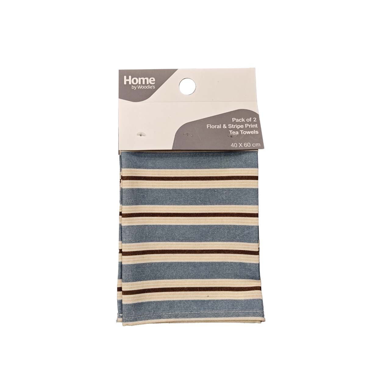 BEECHWOOD 2PK TEA TOWELS BLUES