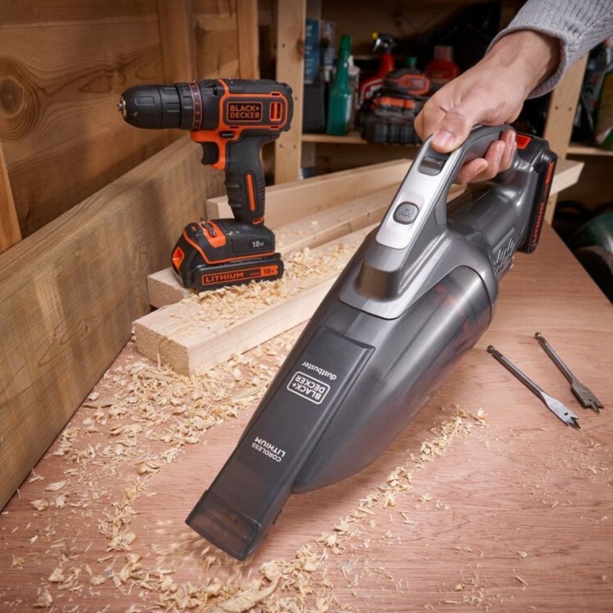 18V Powerconnect Cordless Dustbuster Hand Vacuum Bare Unit
