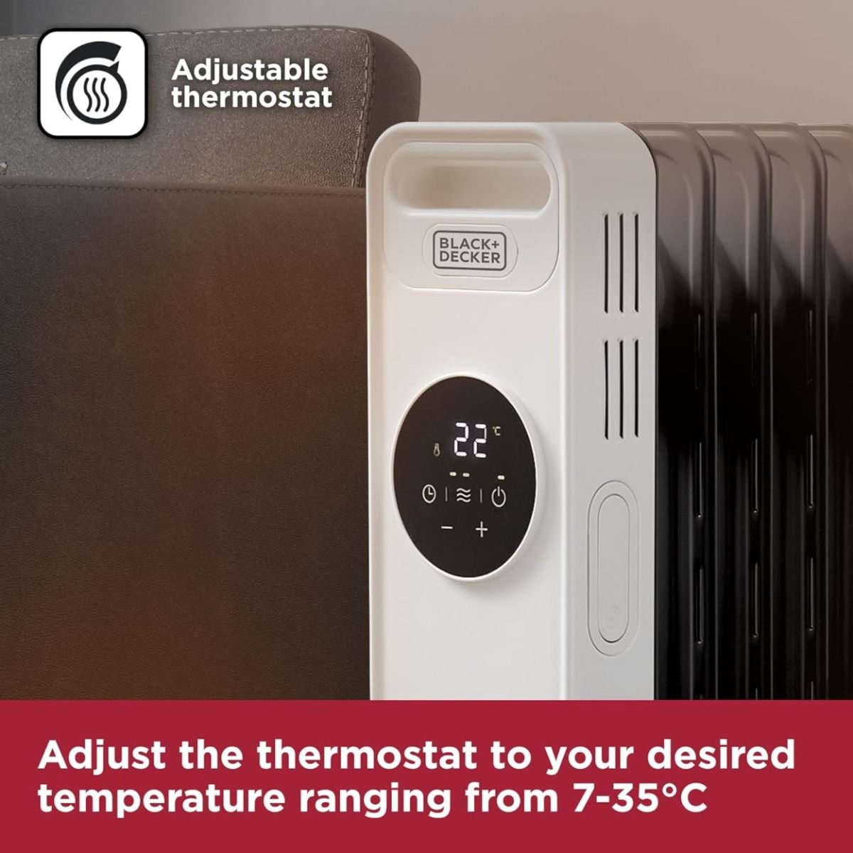 Black & Decker 1.5kw  Non Smart Digital Oil Filled Rad