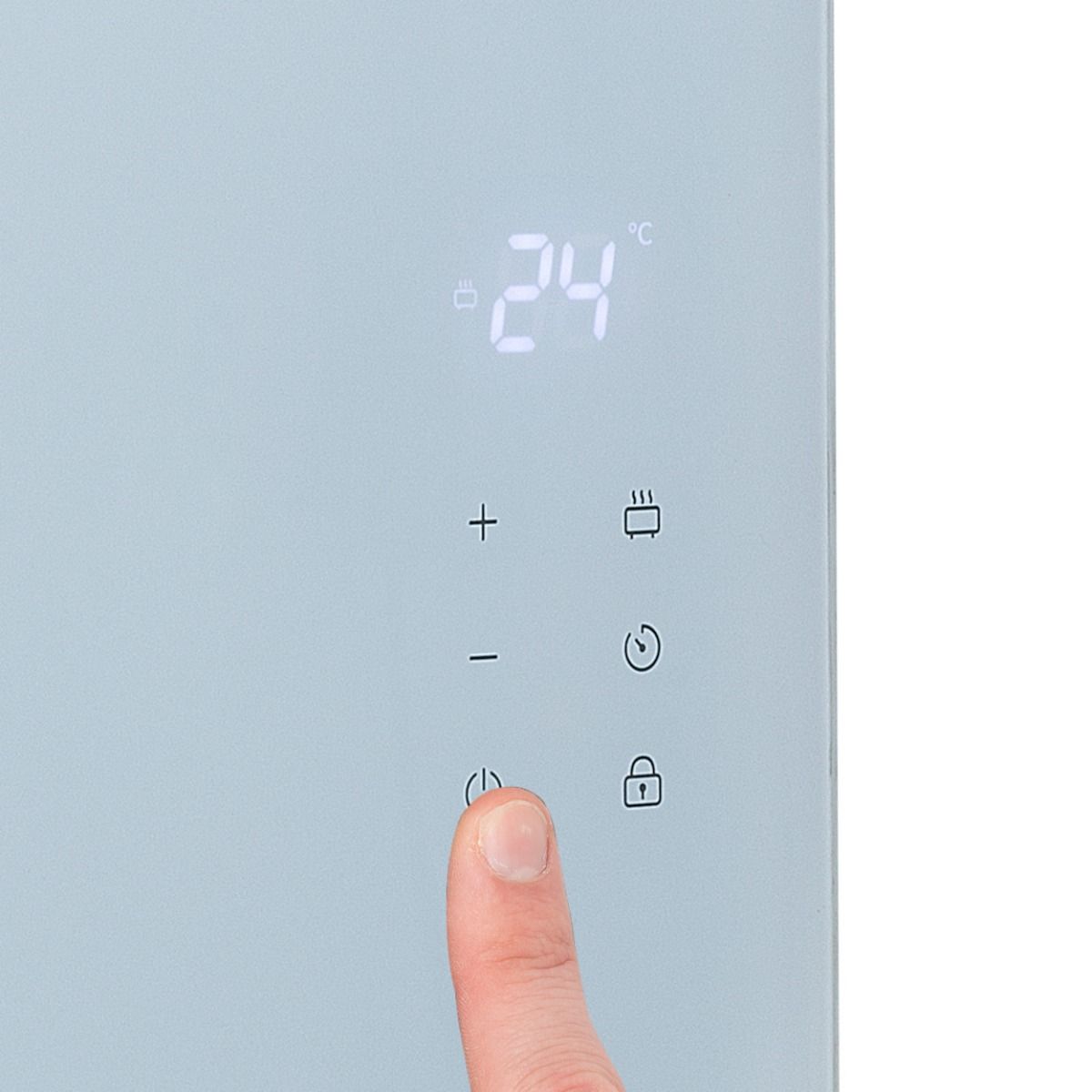 Princess Smart Glass Panel Heater 1500W White