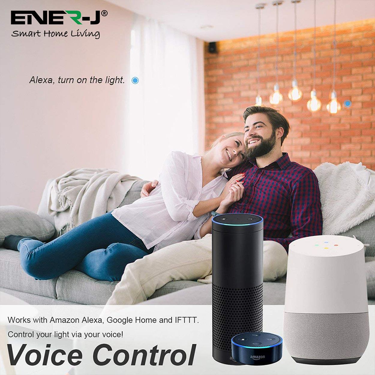 Smart WiFi 9W LED Bulb B22 Base, 2700K-6500K RGB Dimmable Colour Changing, Pack of 3