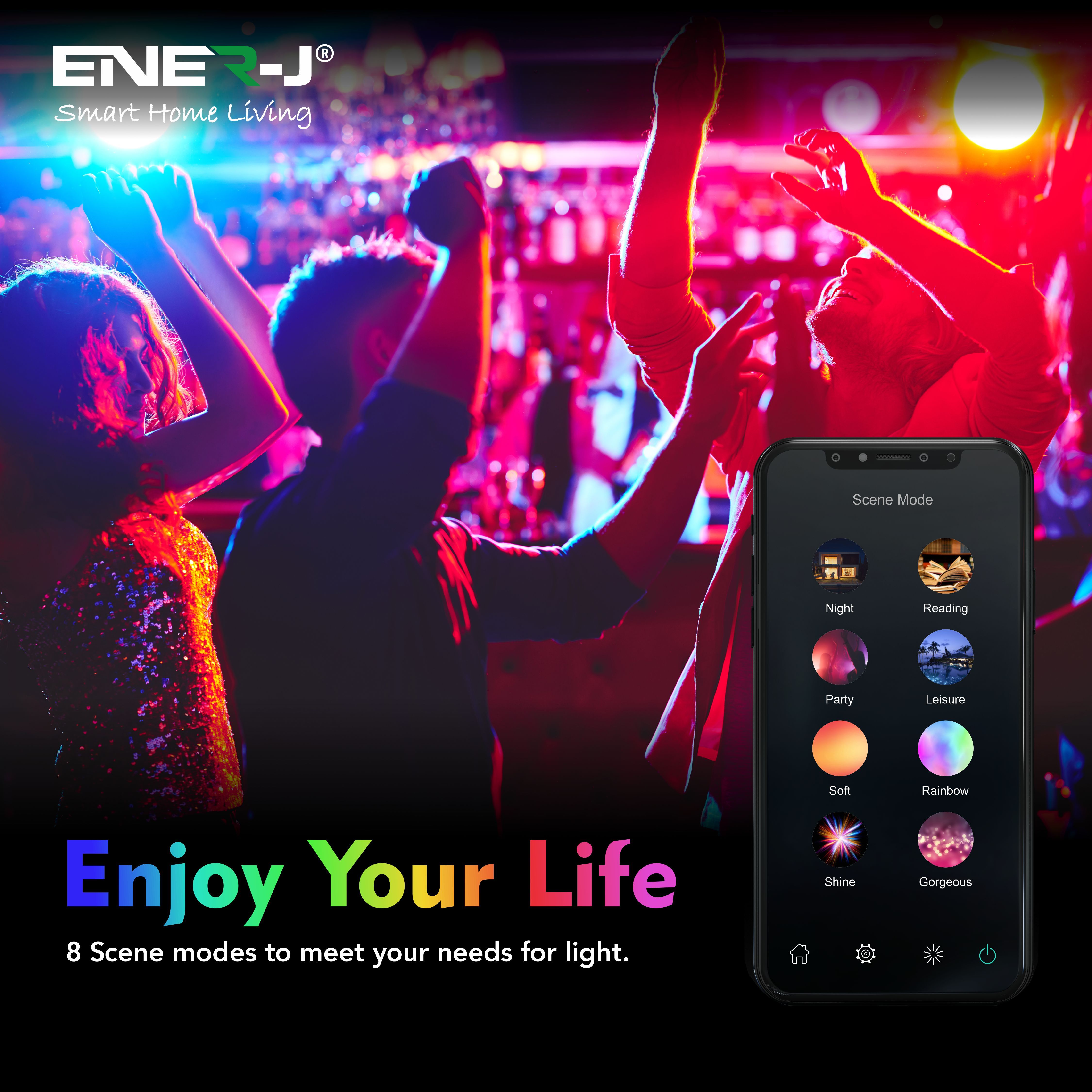 Smart WiFi RGB Neon LED Strip IP65 - 3 Meters, Plug & Play