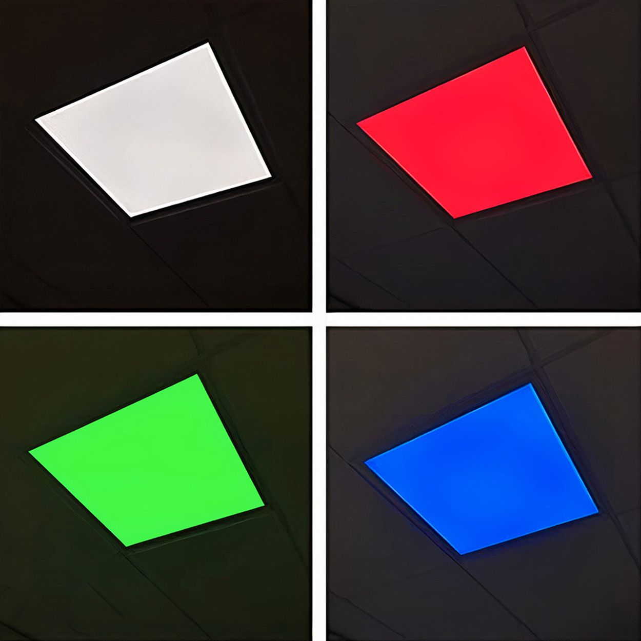 600 by 600mm Smart RGB&CCT Backlit Ceiling LED Panel Light, Remote, APP & Voice Control