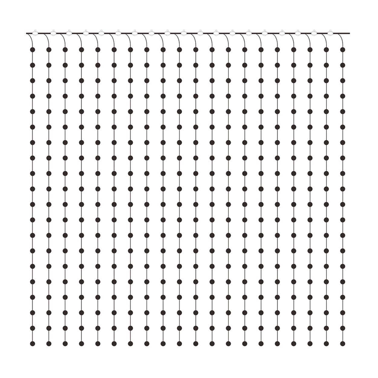 Smart 400LED Colour Changing RGBIC Curtain Fairy Lights, 2Mx2M