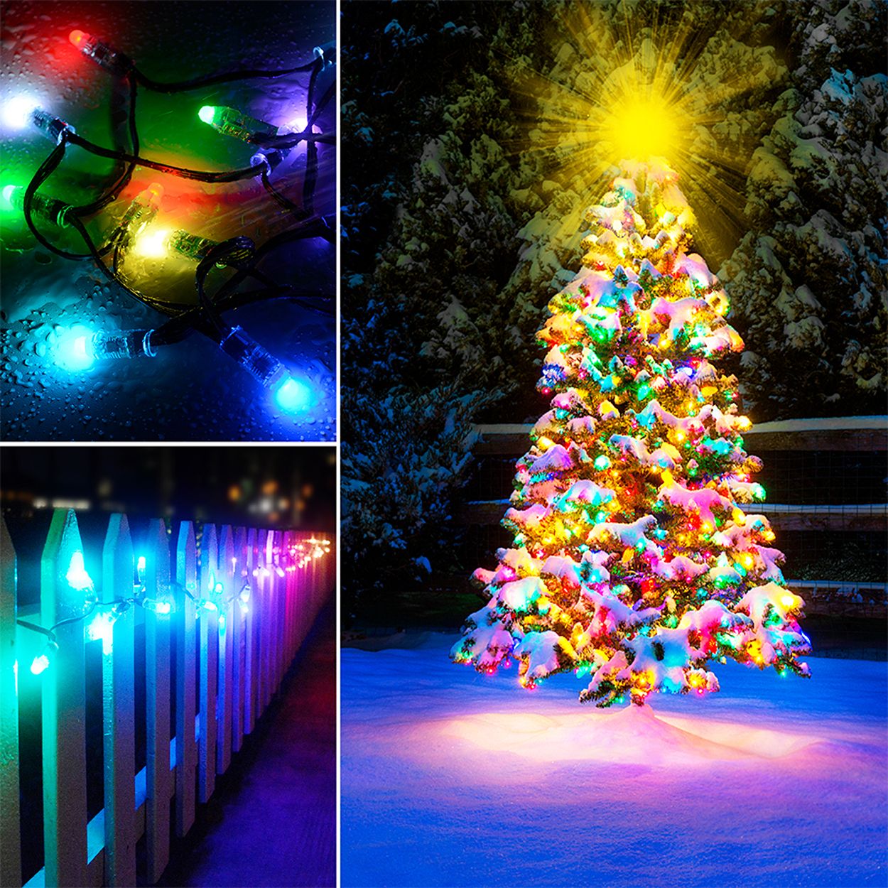 Smart WiFi RGB Fairy Lights 5m with 50 LEDs, APP & Voice Control, IP65