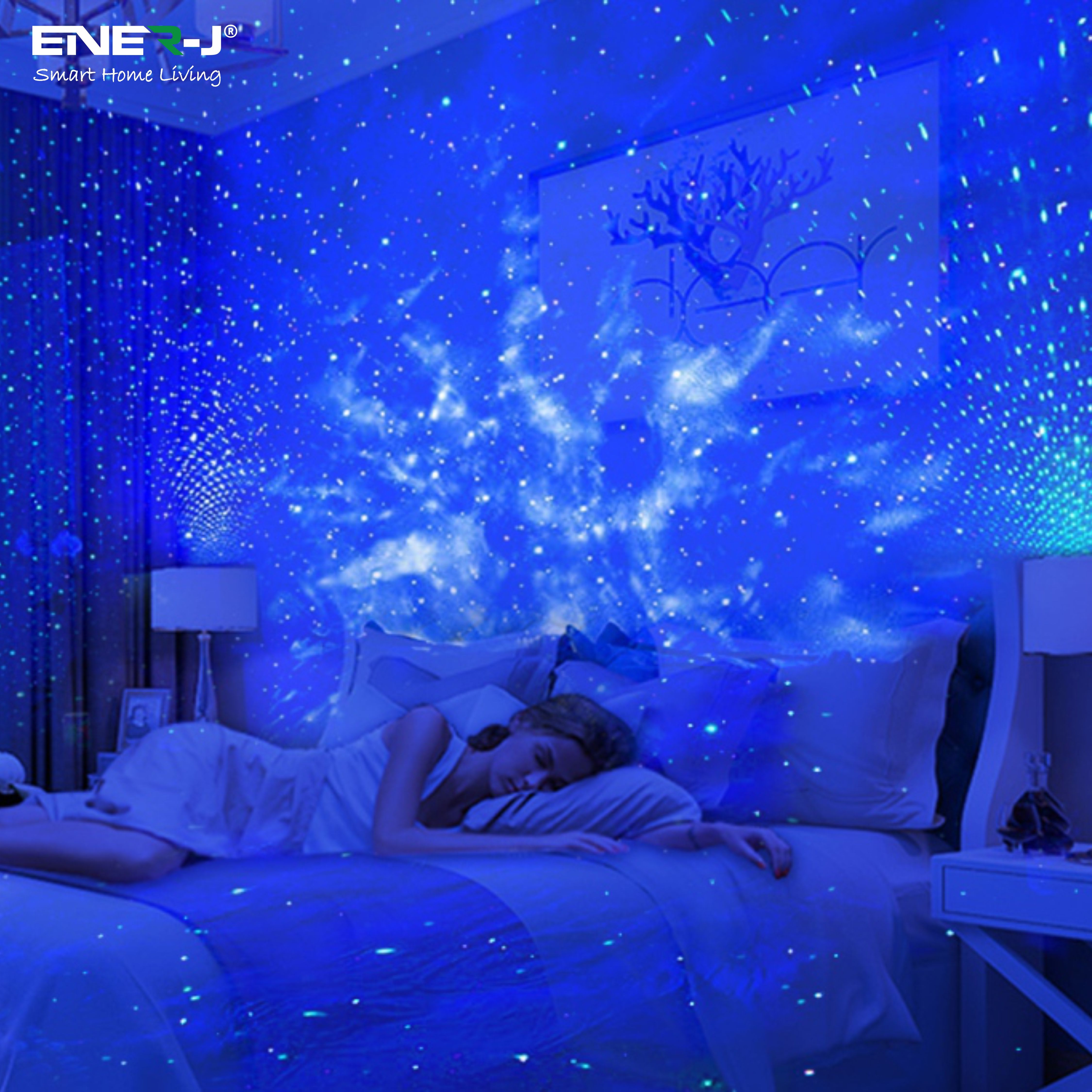 Smart WiFi&BLE LED Galaxy Projector Light with Nebula effect, APP & Voice Control