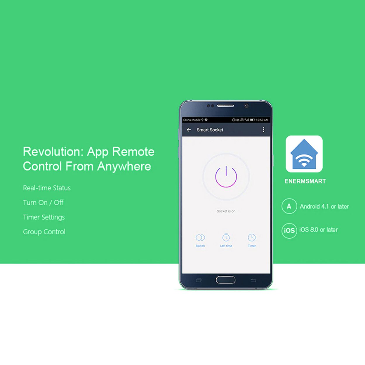 Smart Touch Switch Black 2 Gang without Neutral Wire
