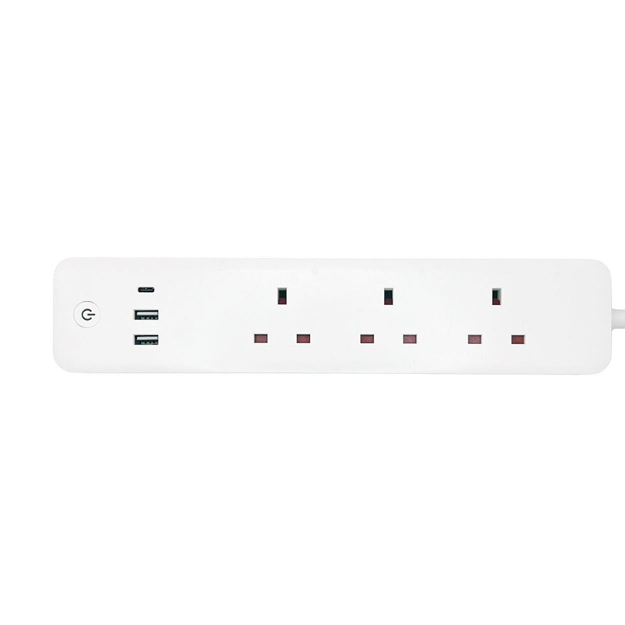 Smart WiFi Power Strips with 3 Sockets 13A, 2 USB 2.1A & 1 Type C