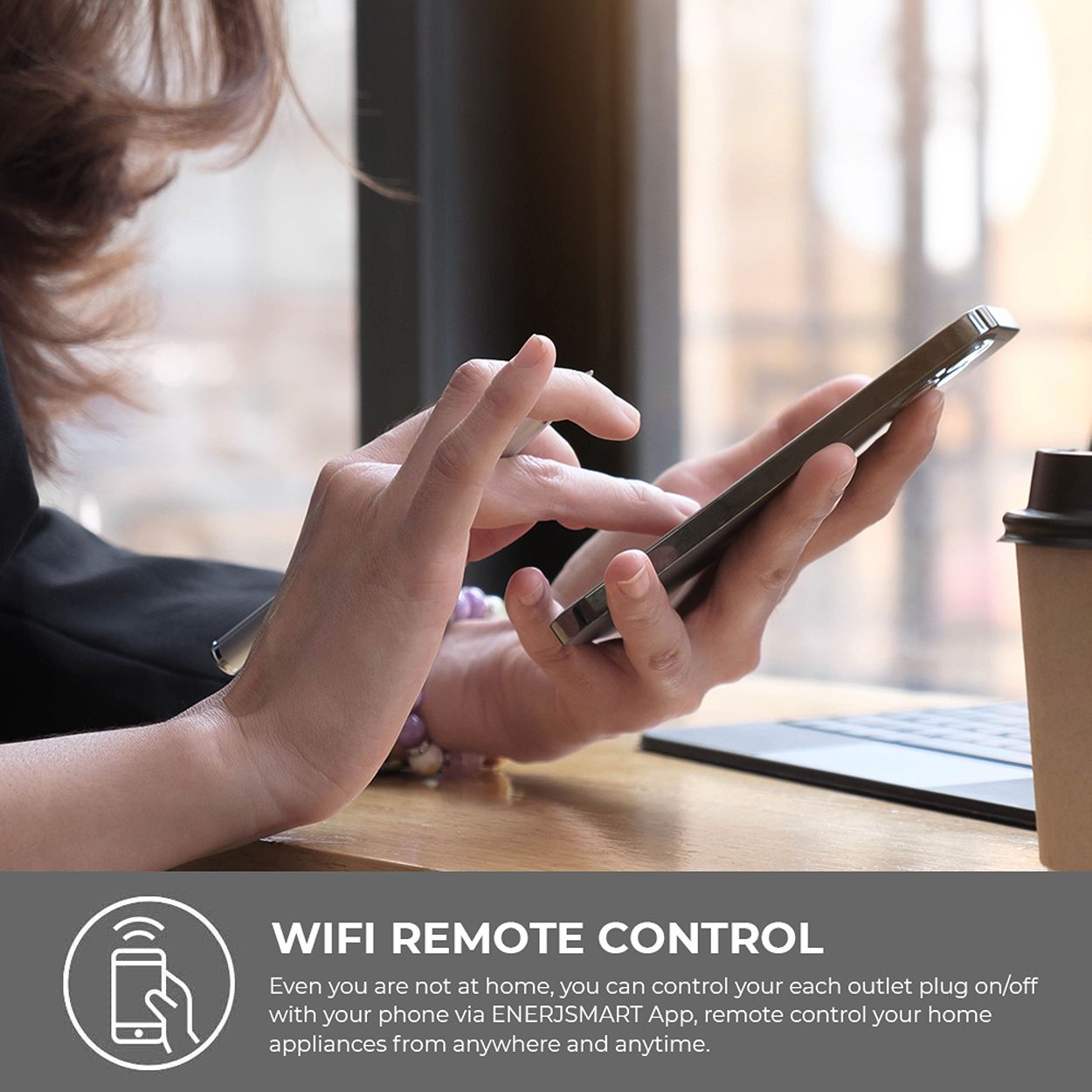 Smart WiFi Power Strips with 3 Sockets 13A, 2 USB 2.1A & 1 Type C