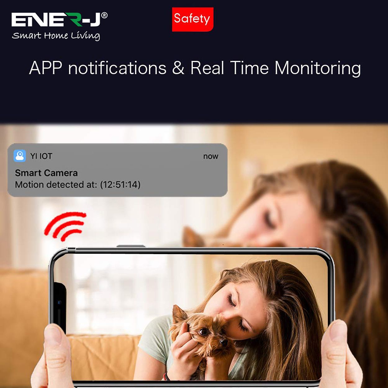 Smart WiFi Indoor IP Camera with Auto Tracker, APP & Voice Control