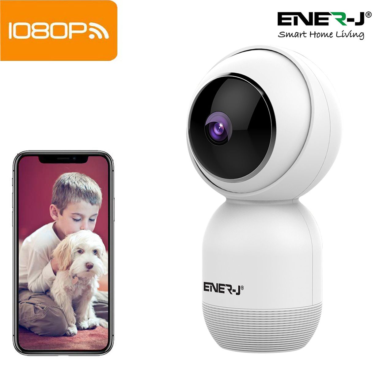 Smart WiFi Indoor IP Camera with Auto Tracker, APP & Voice Control