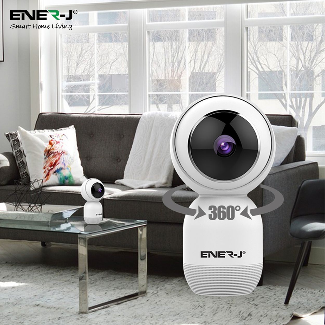 Smart WiFi Indoor IP Camera with Auto Tracker, APP & Voice Control