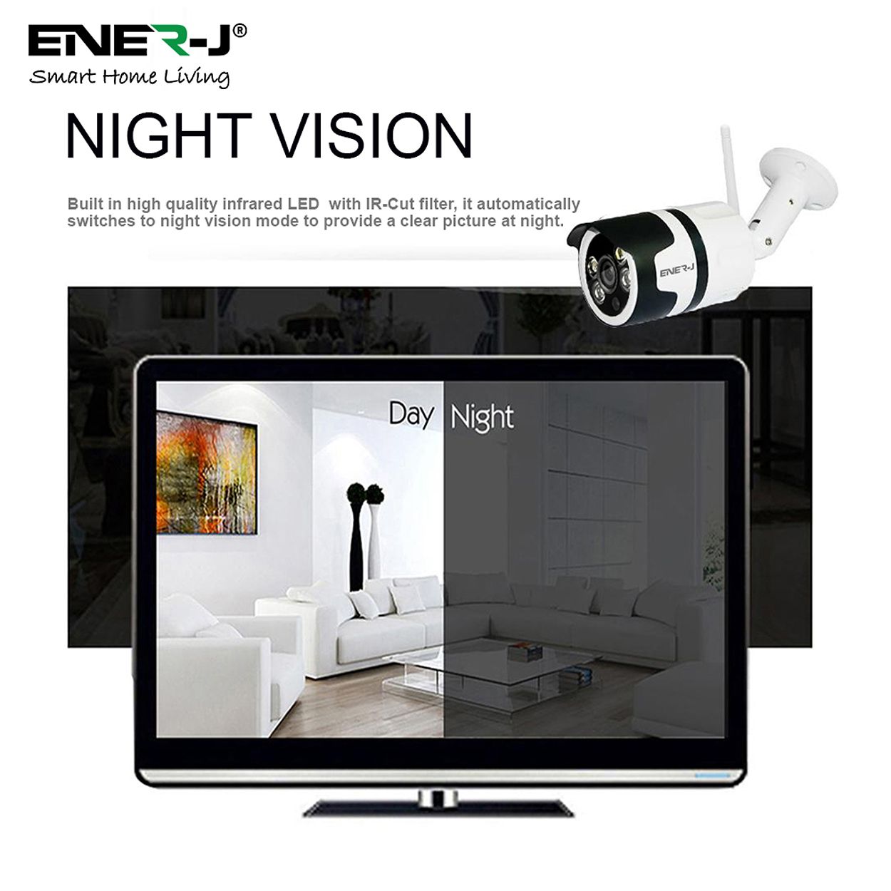 Smart Wi-Fi Outdoor Bullet IP Camera - 1080P HD