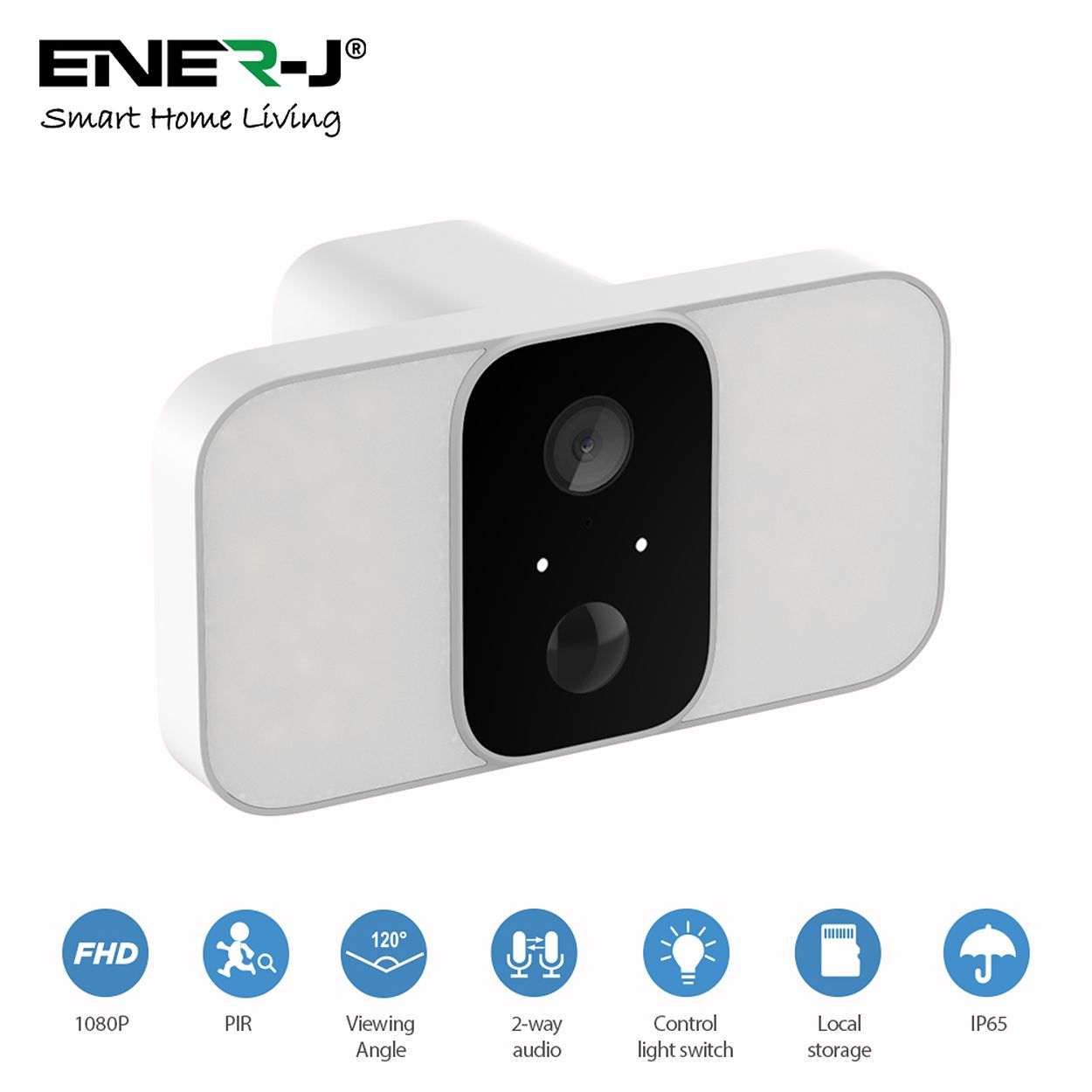 Smart Wireless Twin PIR Floodlight Camera with inbuilt Siren