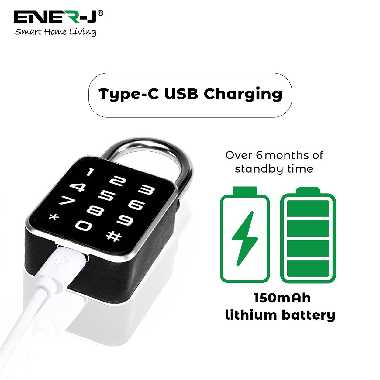 Smart Fingerprint Key Lock with APP, Fingerprint & Digital keypad