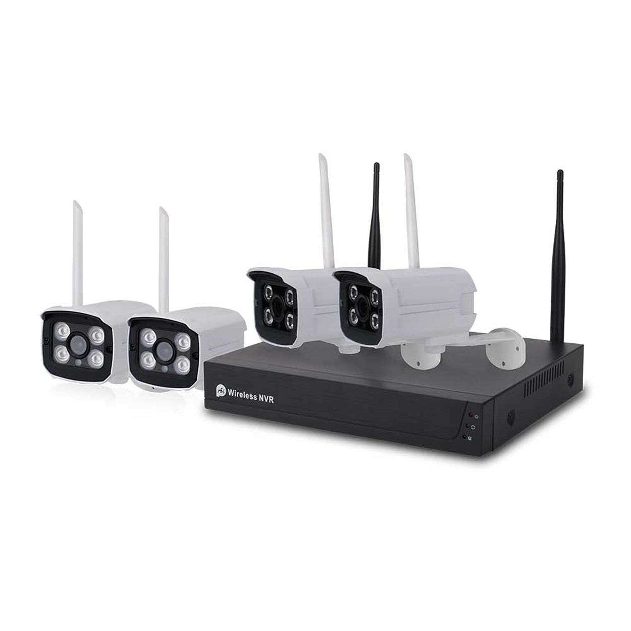 Wi-Fi NVR Kit 8CH Wireless NVR & 4PC Wireless Camera, 2.0MP-1080P with ENERJSMART App