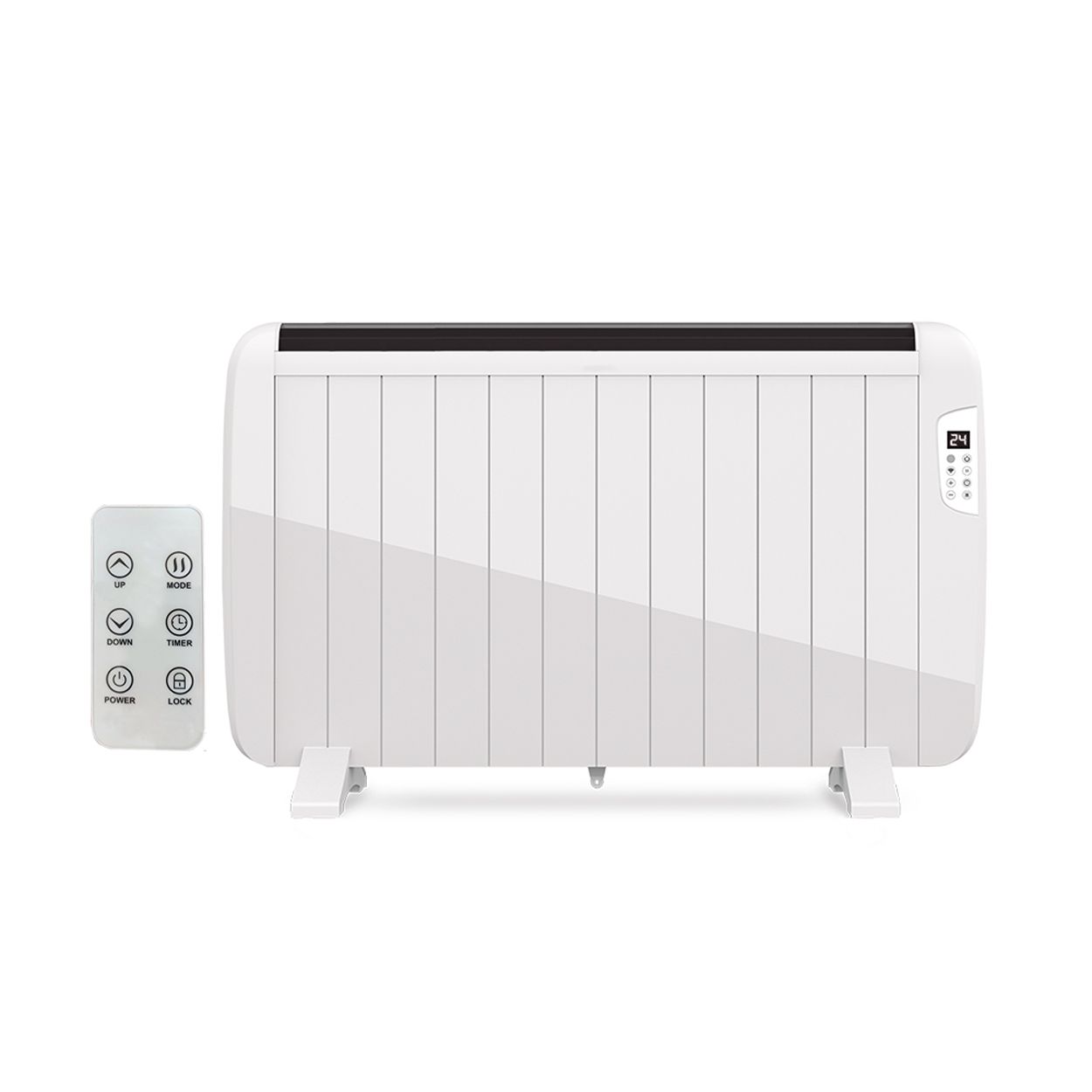 Smart WiFi Electric Radiator Heater White Body 2000W