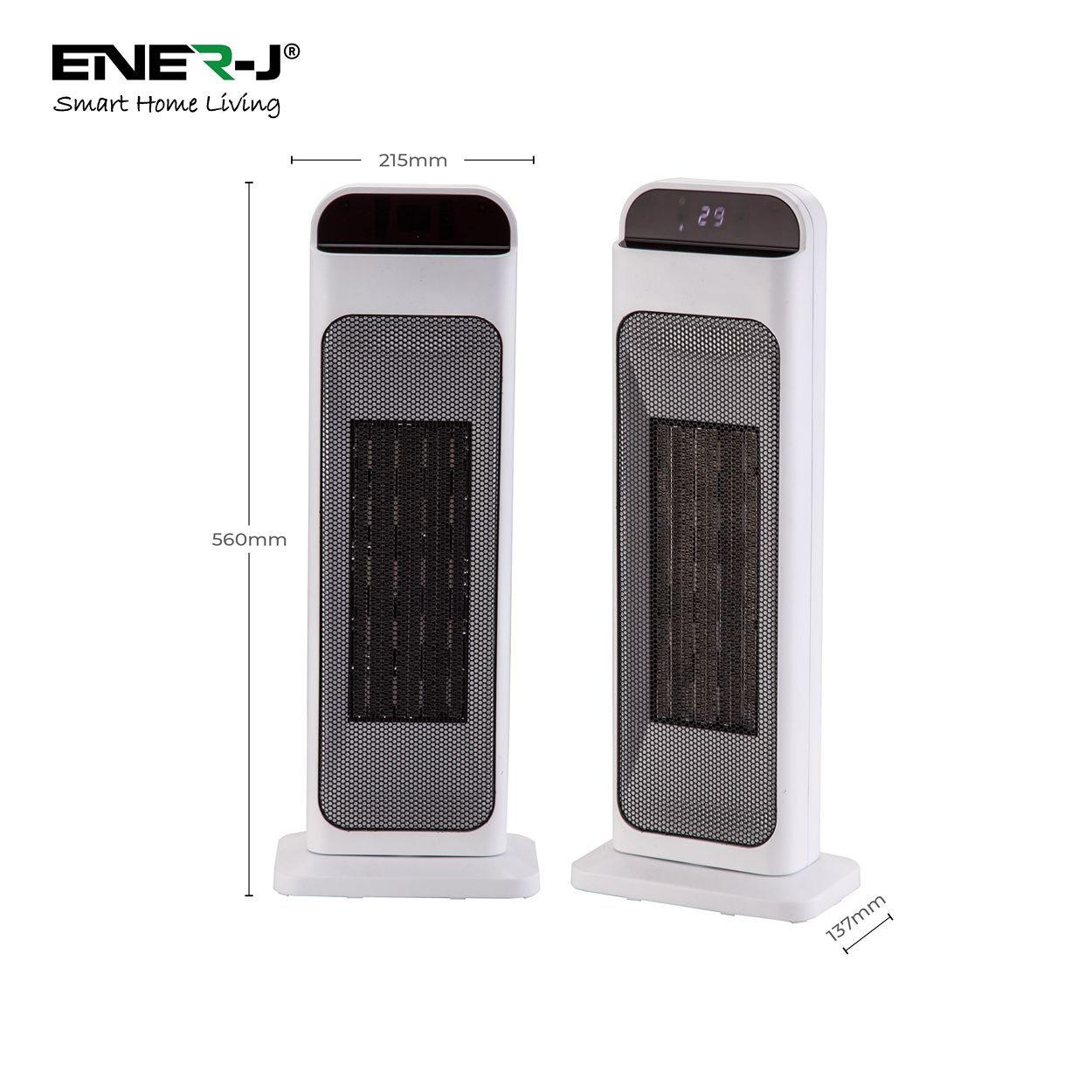 Smart Wi-Fi PTC Ceramic 2000W Heater, UK BS Plug