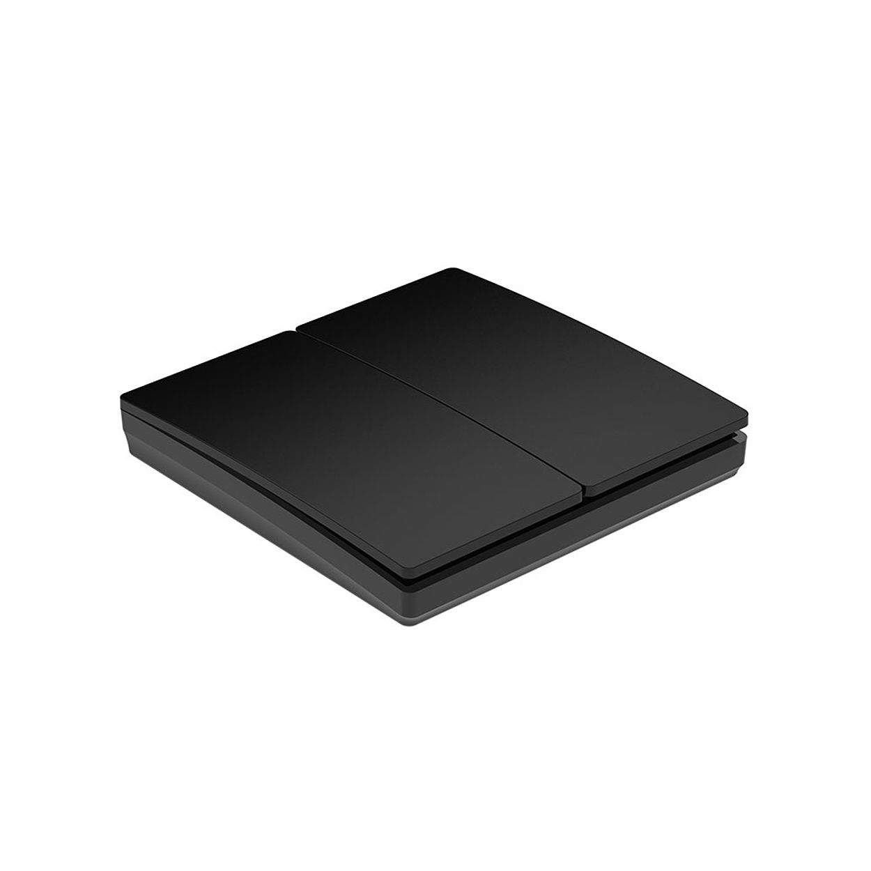 2 Gang Wireless Kinetic Switch Black Body, IP65 - ECO Series