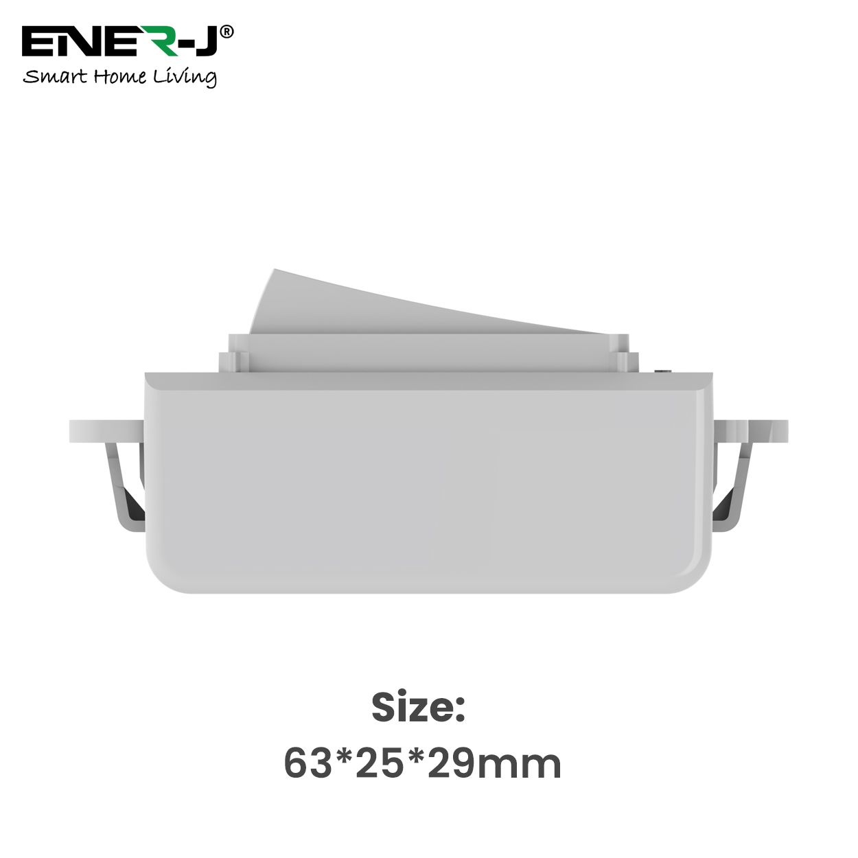 Wireless Grid Switch Compatible with Gridpro plate, Polar White, Eco Series