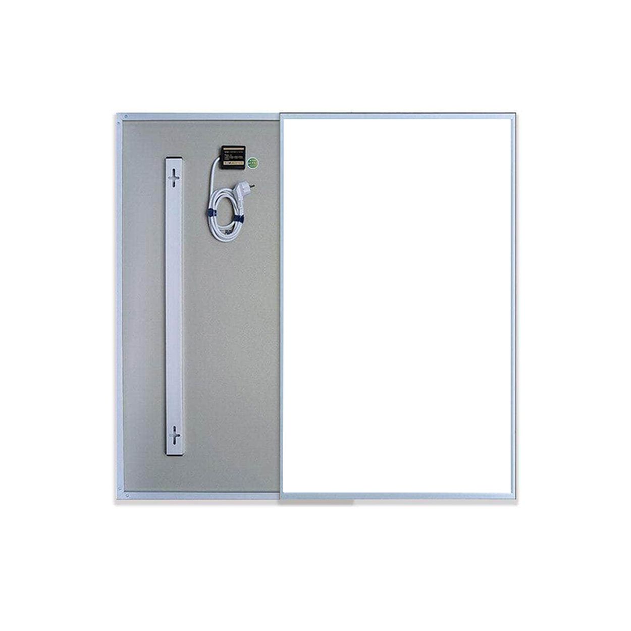 Premium Infrared Heating Panel, 1005x595mm, 600W, White Body, Plug & Play