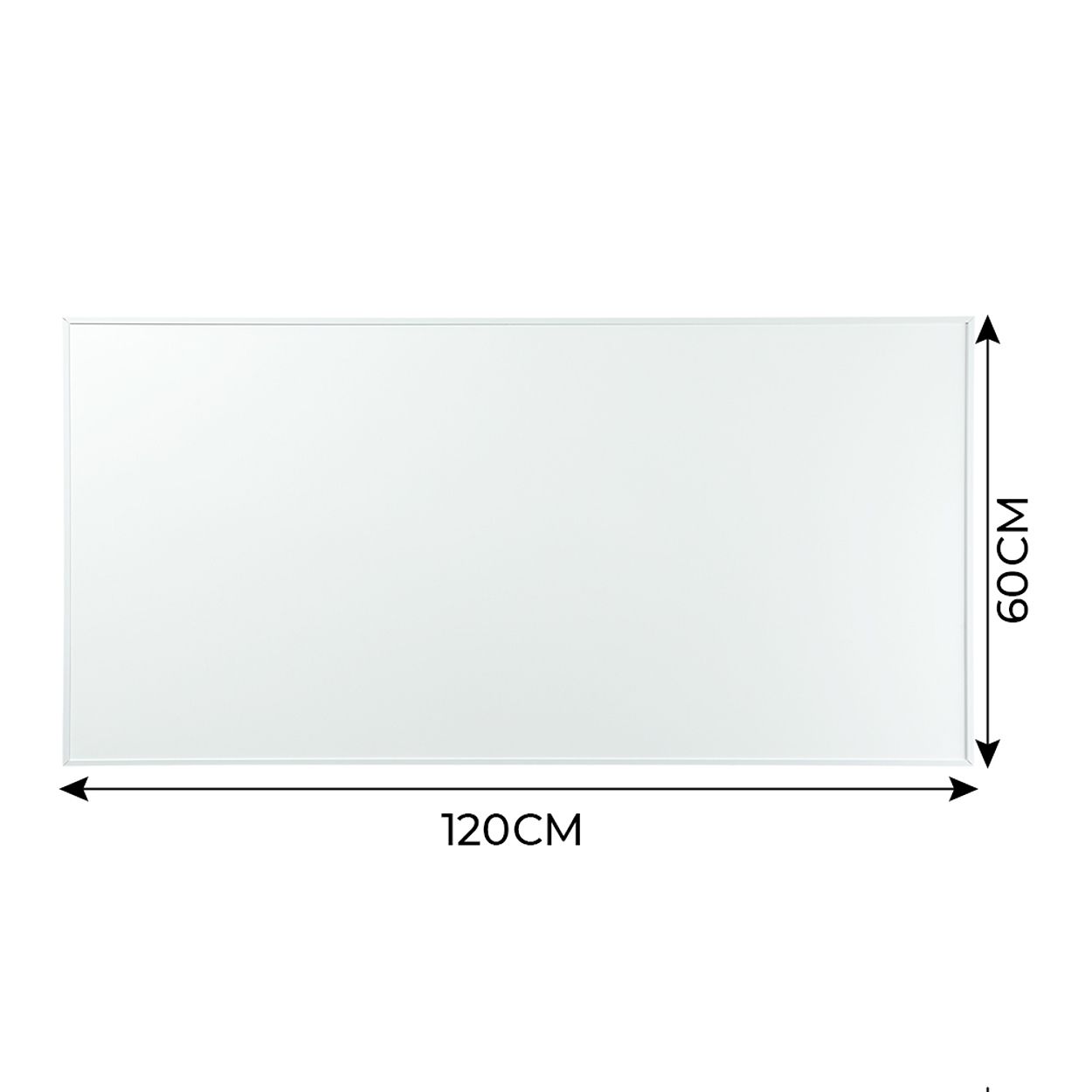 Premium Infrared Heating Panel 1195x595mm, 720W White Body, Plug & Play