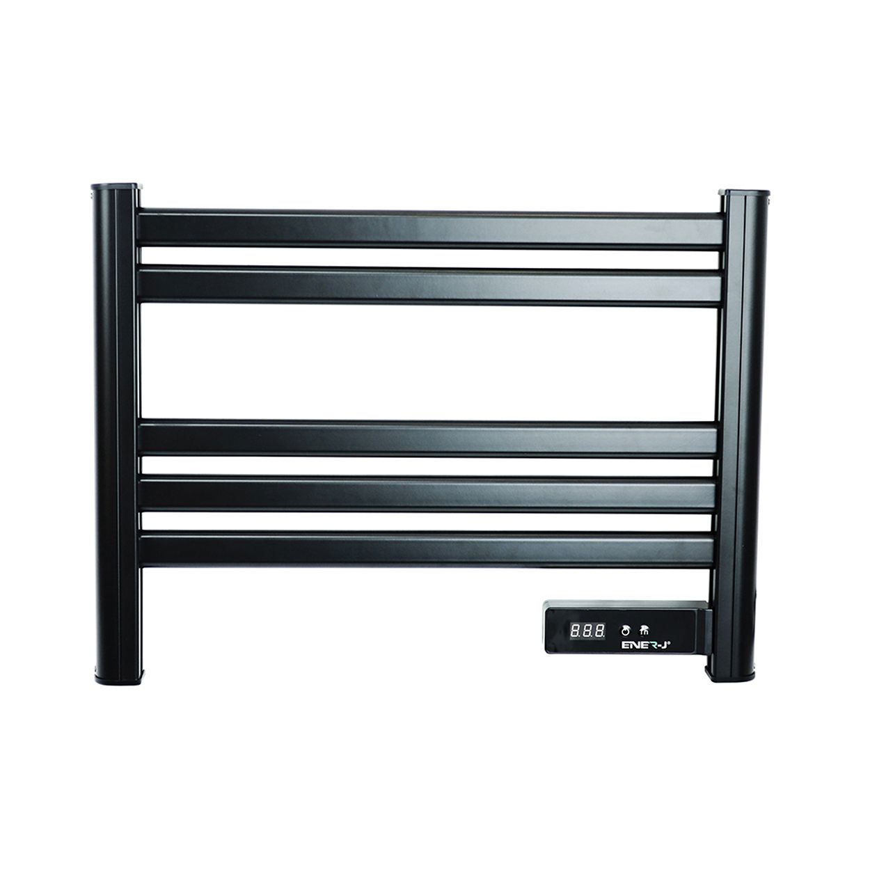Infrared Heating Towel Rail LED Screen with BS plug 1.2 m for Bathroom IP24 White