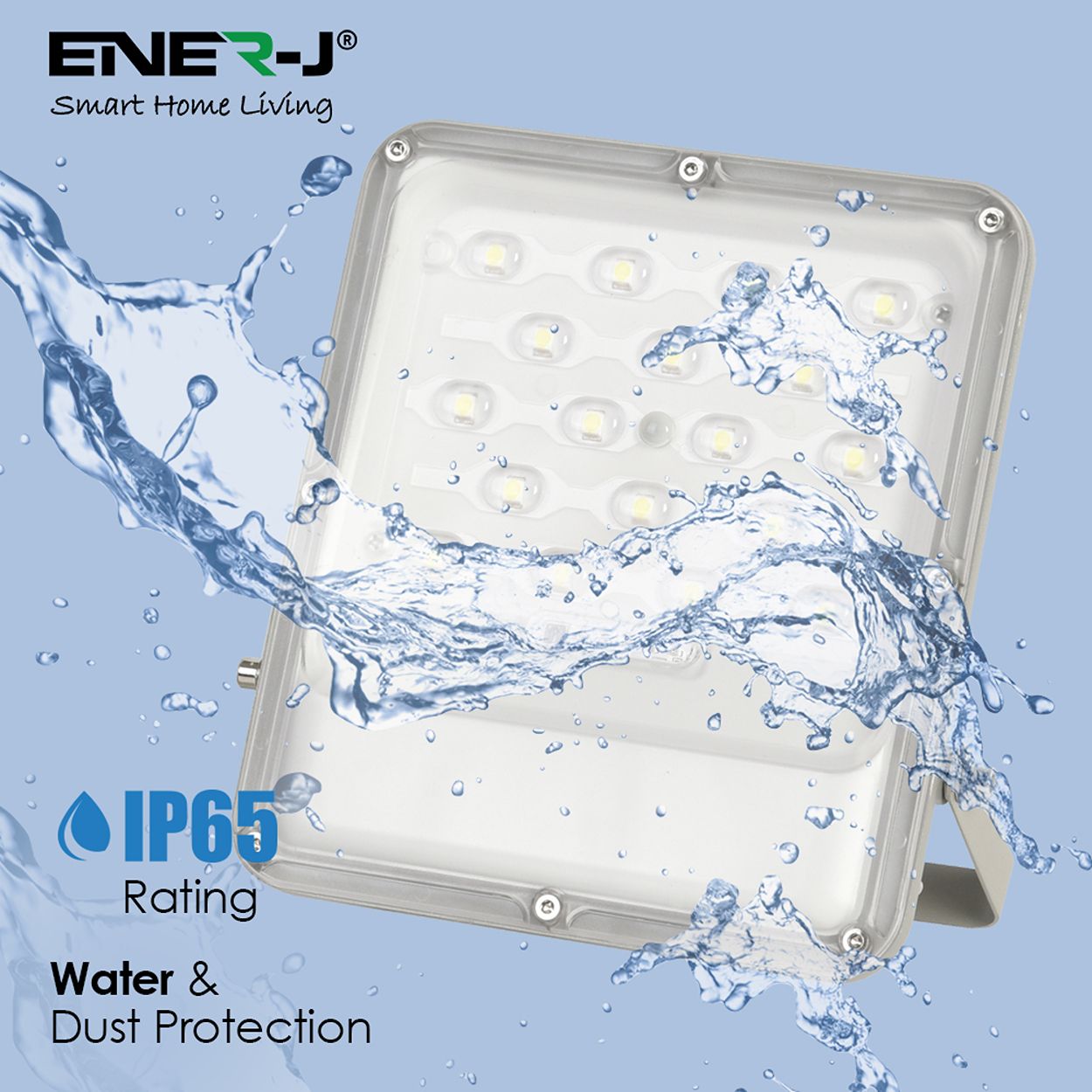 50W LED Floodlights with Solar Panels - Solar Powered, Remote Control, IP65 Waterproof