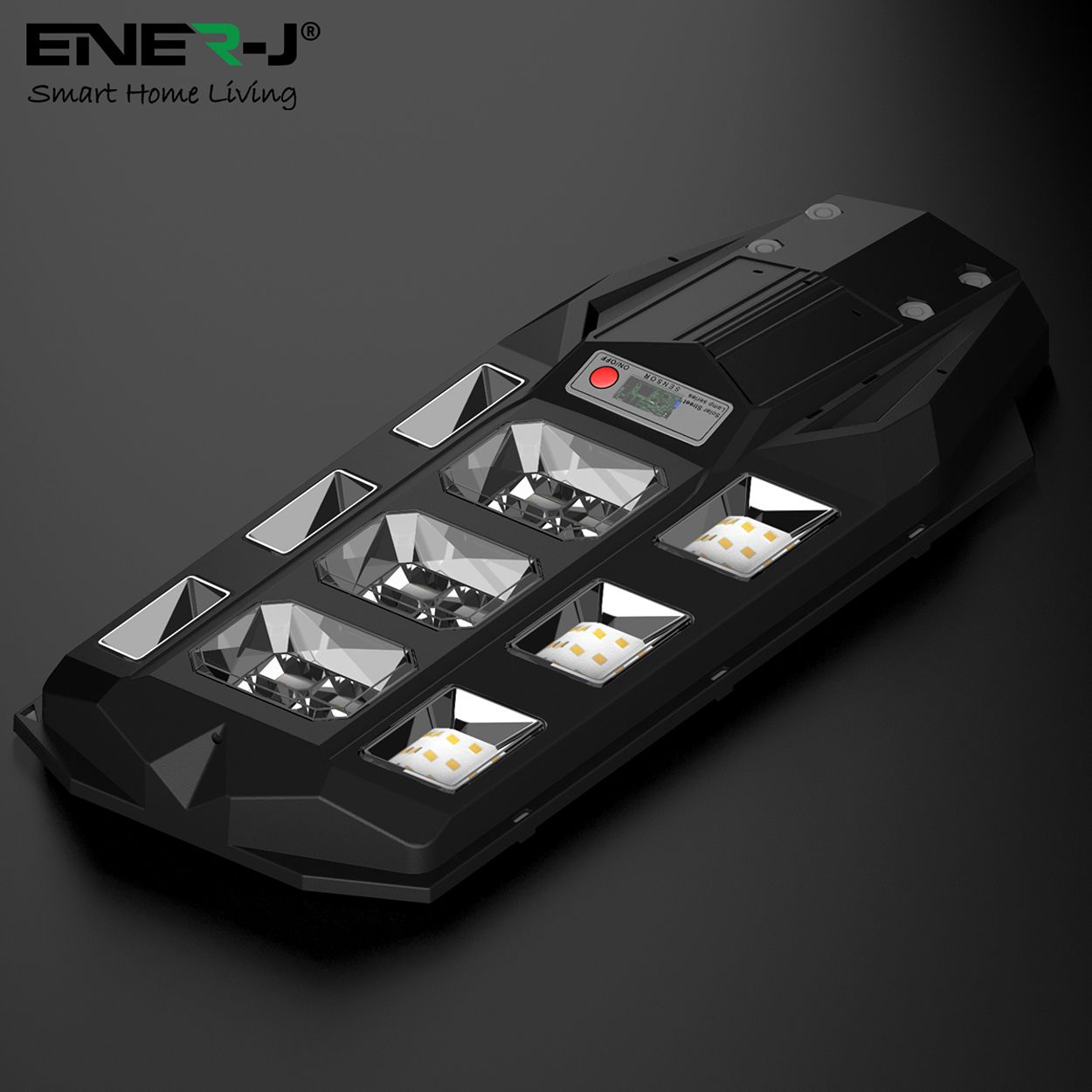 100W LED Solar Street Light with Sensors and Remote, IP66 Waterproof, High-Efficiency Solar Panels