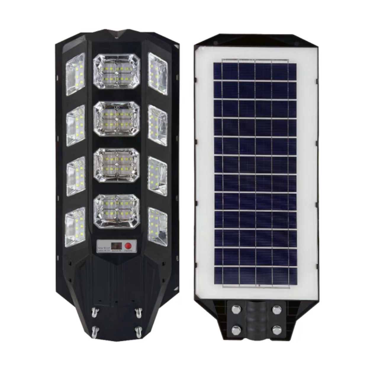 150W LED Solar Street Light with Sensors and Remote, IP66 Waterproof, High-Efficiency Solar Panels
