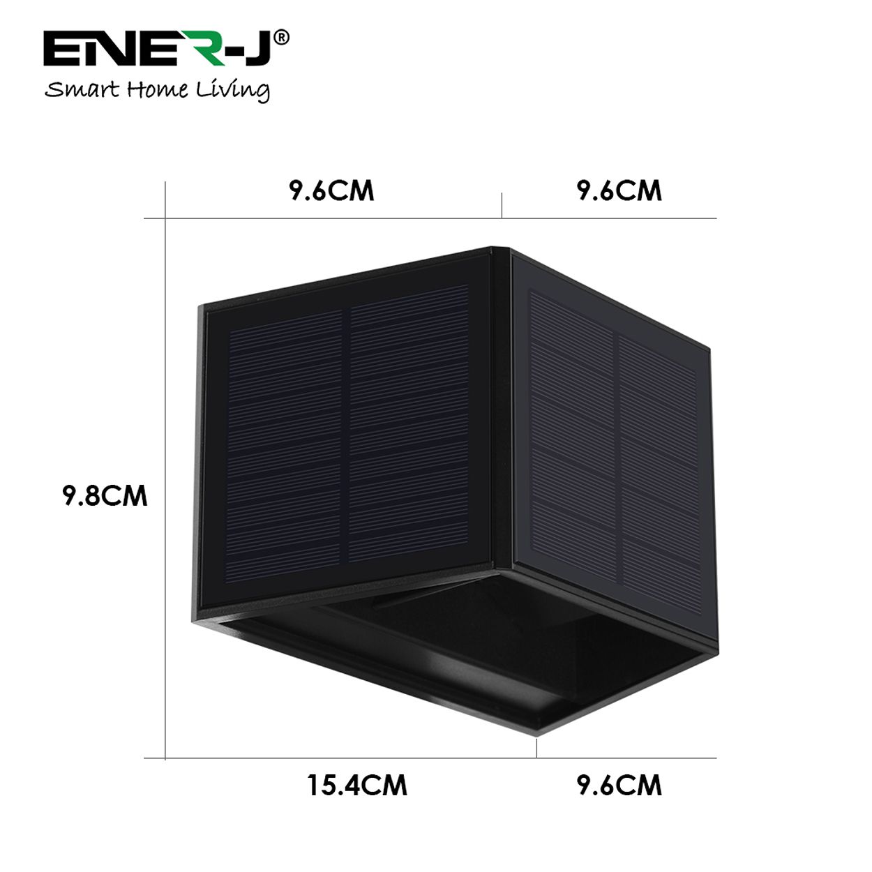 Solar Up-Down Wall Lights - Adjustable Beam Angle, 3000K, IP54