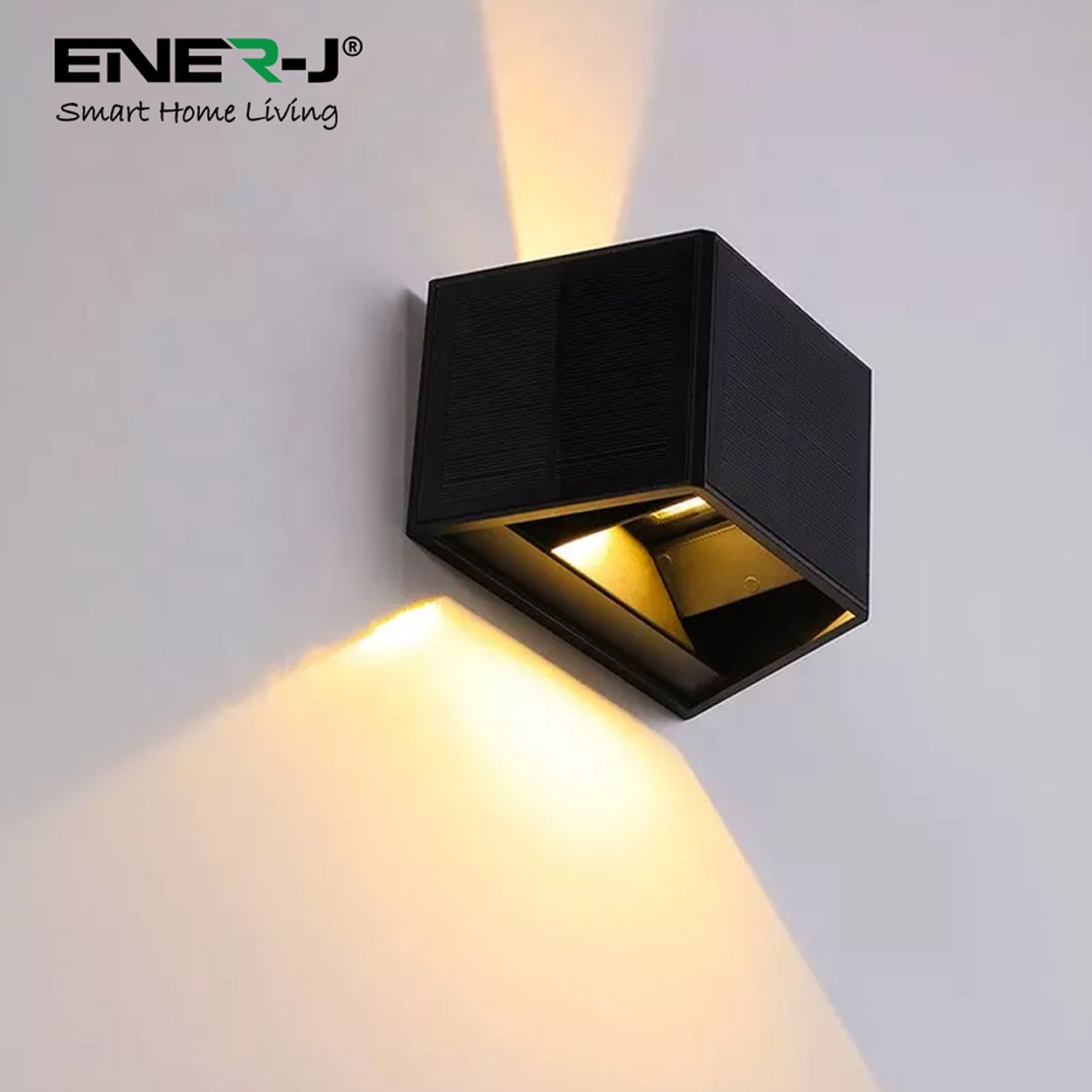 Solar Up-Down Wall Lights - Adjustable Beam Angle, 3000K, IP54