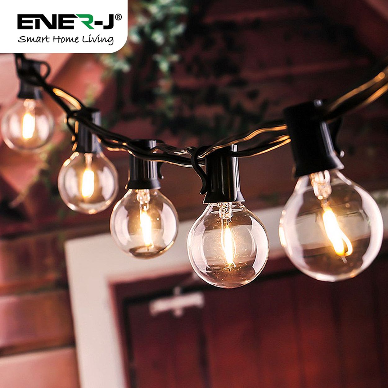 Solar String Kit - 7.6m with 25 LED Filament Bulbs and 4400mAh Battery