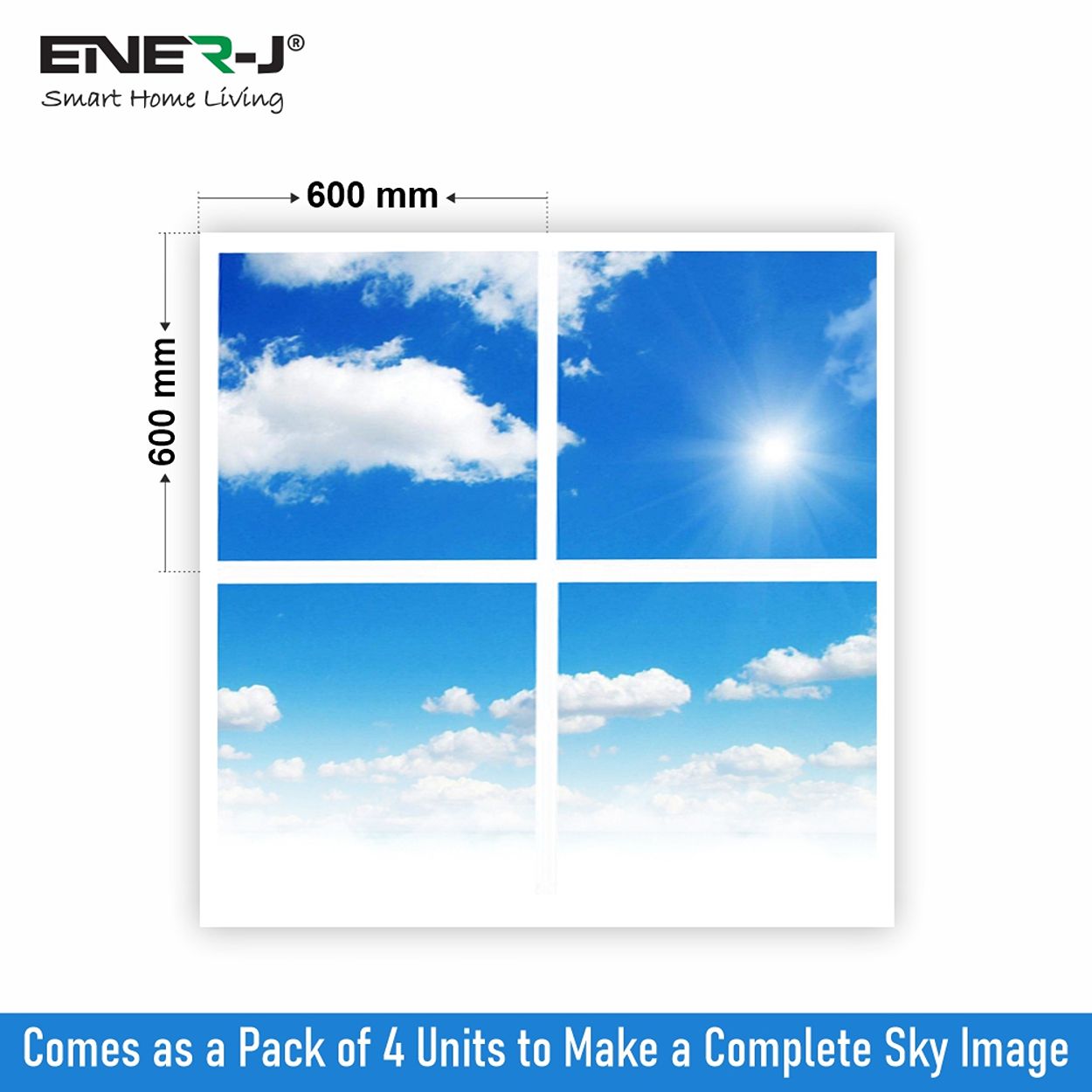 SKY Cloud LED Panels 60x60 40W 2D Effect, Set of 4