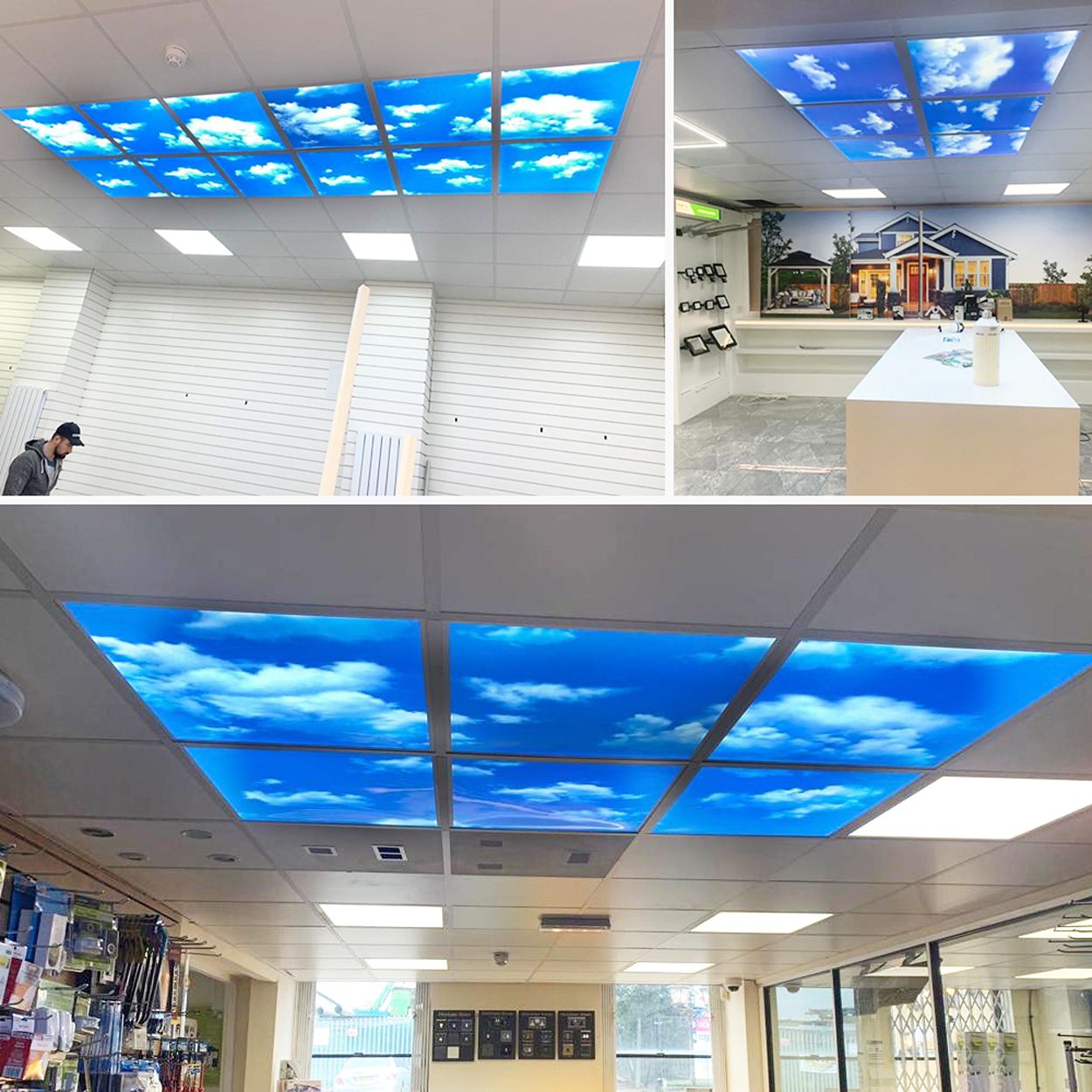 SKY Cloud LED Panel 3D version, 60x60cms, 40W, 6 pcs set