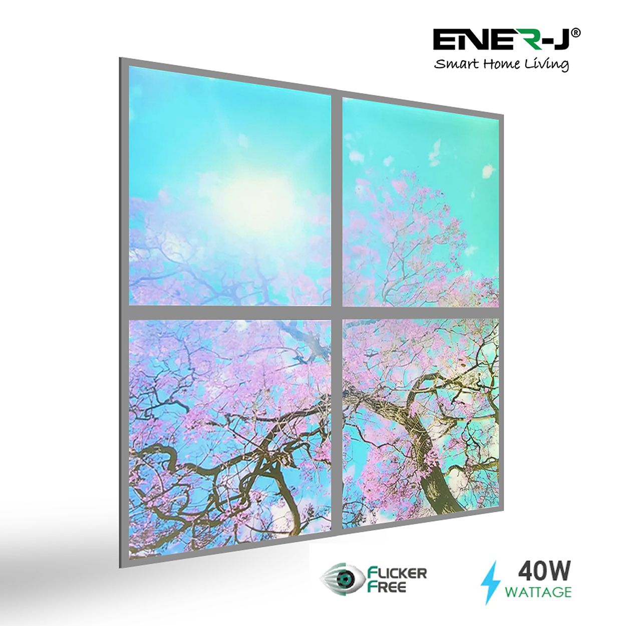 SKY Panel 60x60cms With Cherry Blossom Trees 2D Effect, 4 Pcs Set