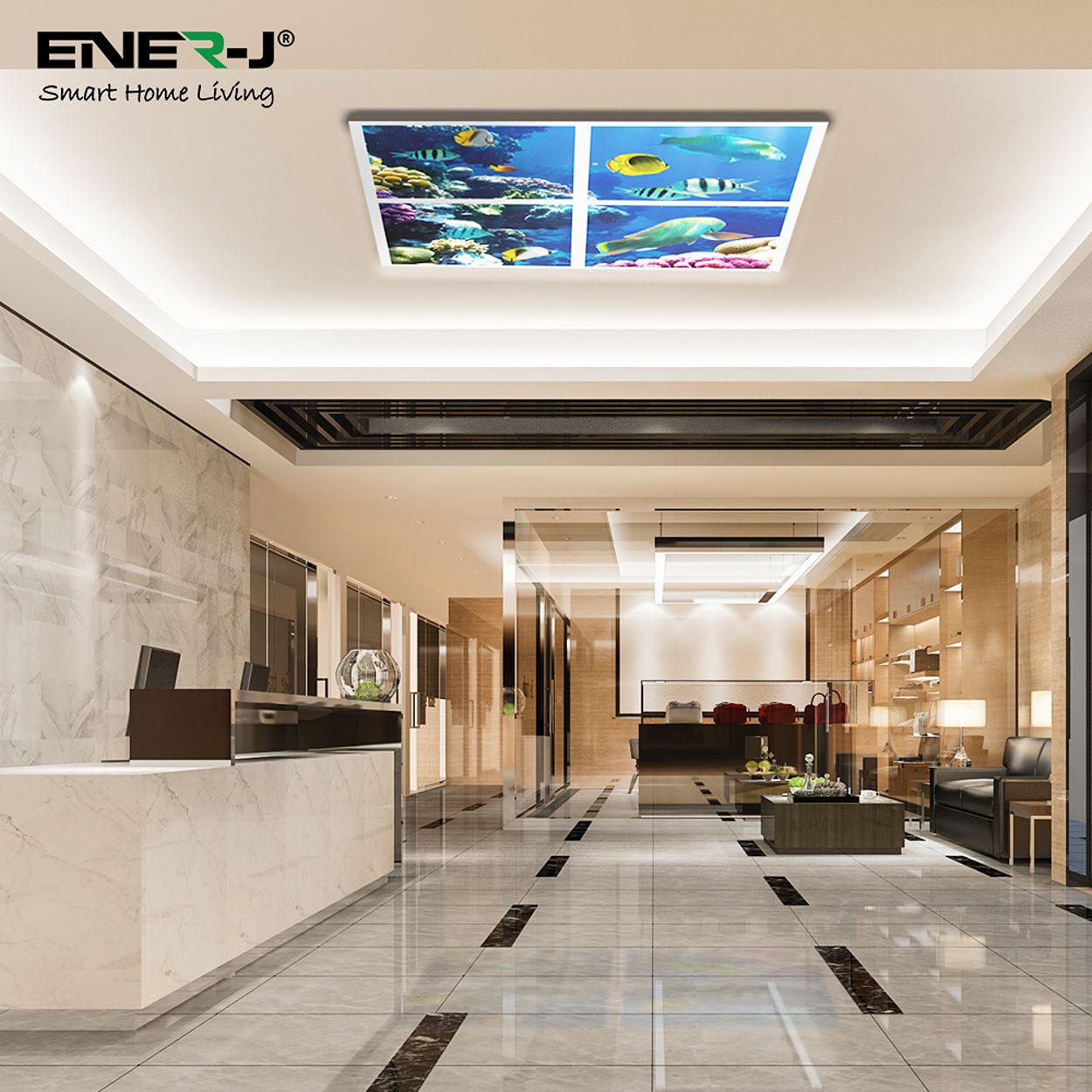 Marine LED Panel 2D version, 60x60cms, 40W