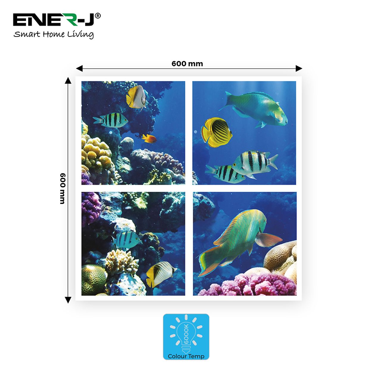 Marine LED Panel 2D version, 60x60cms, 40W