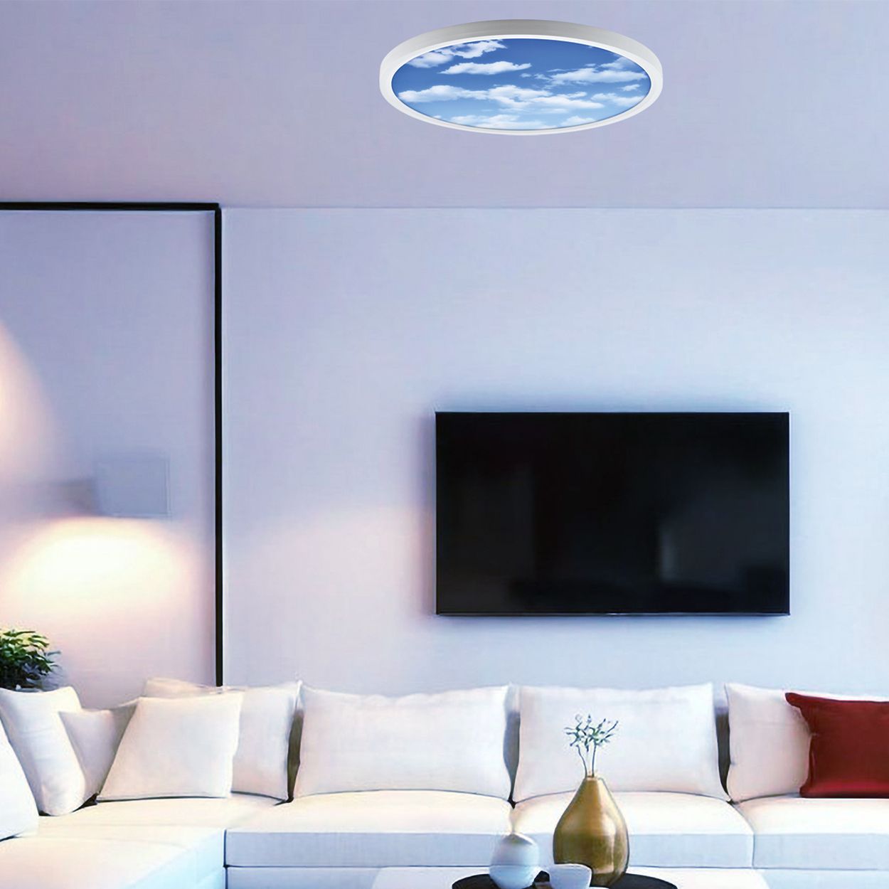 Surface mounted SKY LED Ceiling Light, 24W, Dia 300mm, 6500K, IP20