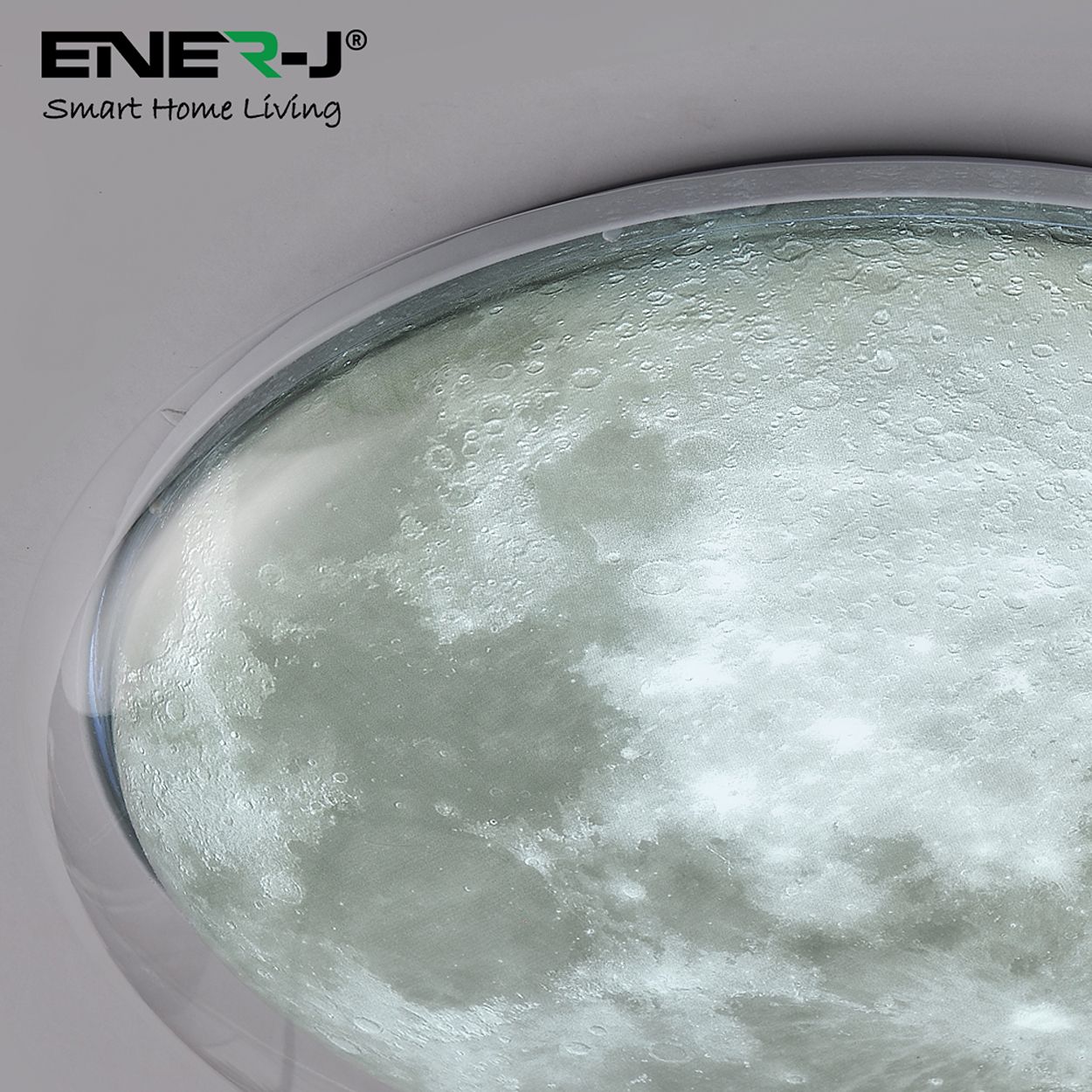 Ener-j 72W Double-Layer Moon Ceiling or Wall Light with Remote Dimming, 500mm Diameter, IP20