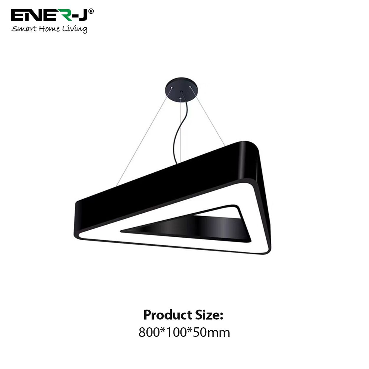 36W Hollow Triangle Pendant Light, Contemporary Geometric Hanging Light