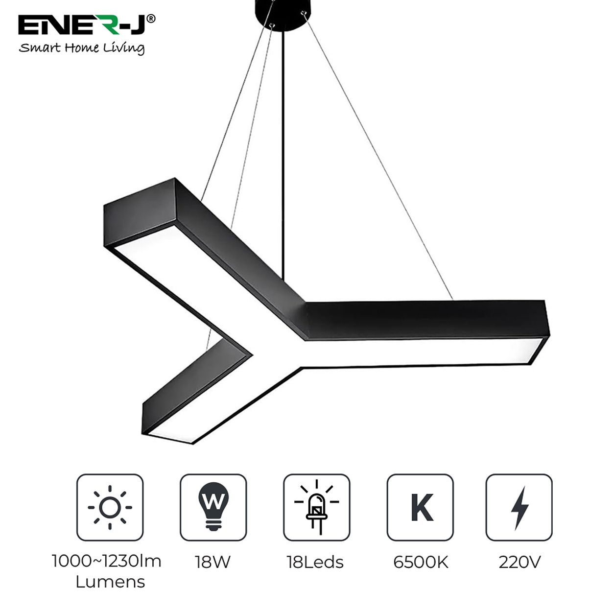 18W Hollow Y Shape Pendant Light, Modern Designer Ceiling Light