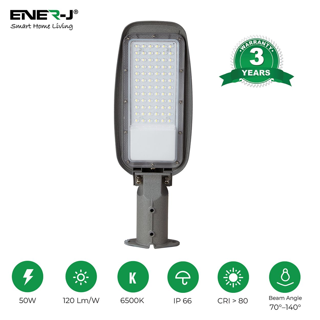 50W High Lumen LED Streetlights with Adjustable Arm, 3yrs warranty 120Lm/W