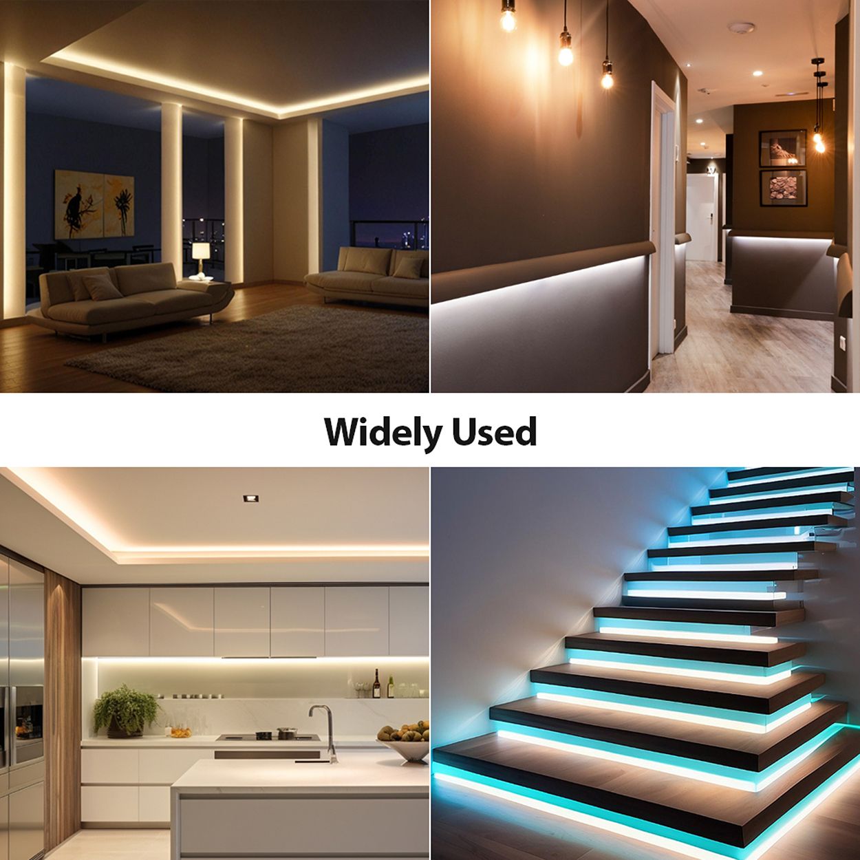 5m 24V COB LED Strip Lights 6000K, IP20