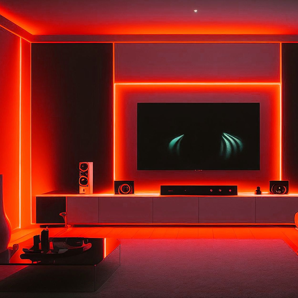 5 meters COB LED Strip Light 24V, Red, IP20