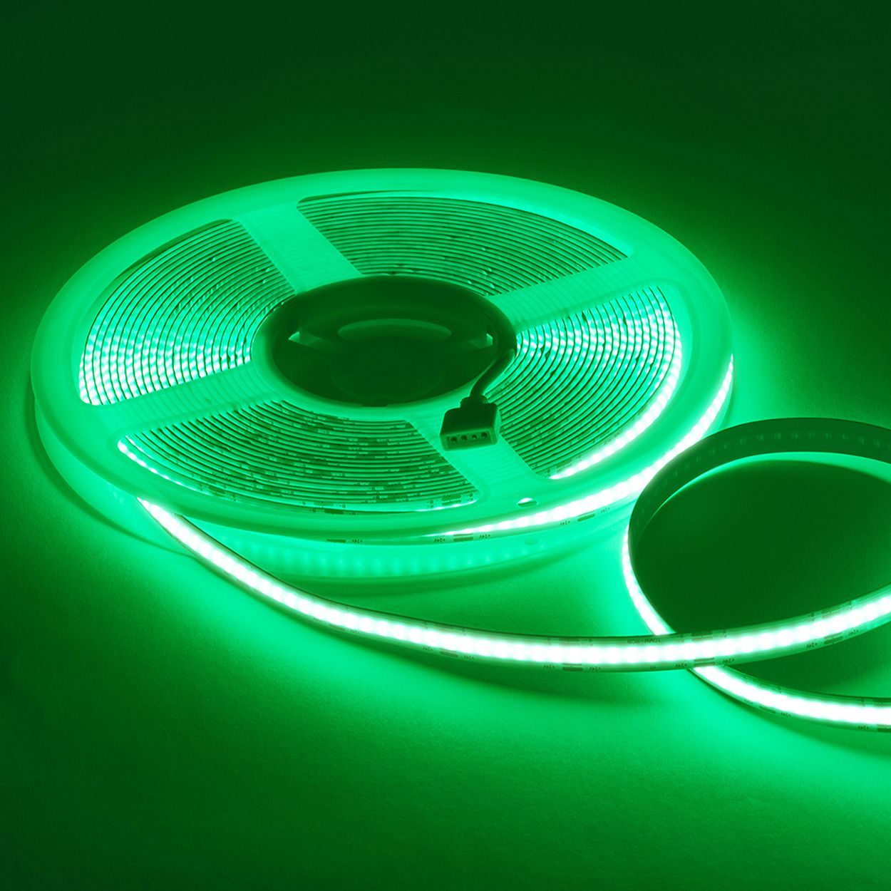 5 meters COB LED Strip Light 24V, Green, IP20