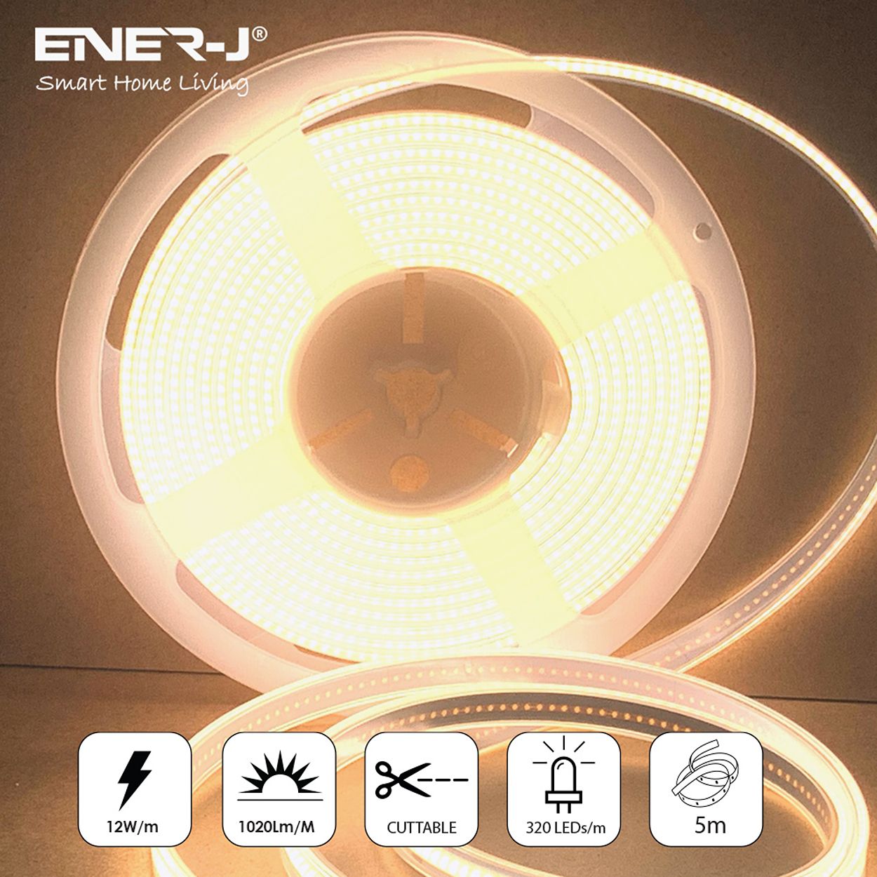 30 meters COB LED Strip Light 24V, 4000K, IP20