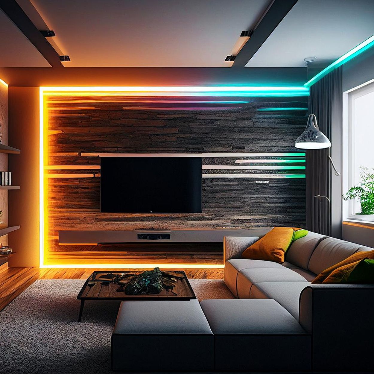 5 meters 24V COB LED Strip Light, RGB, IP20