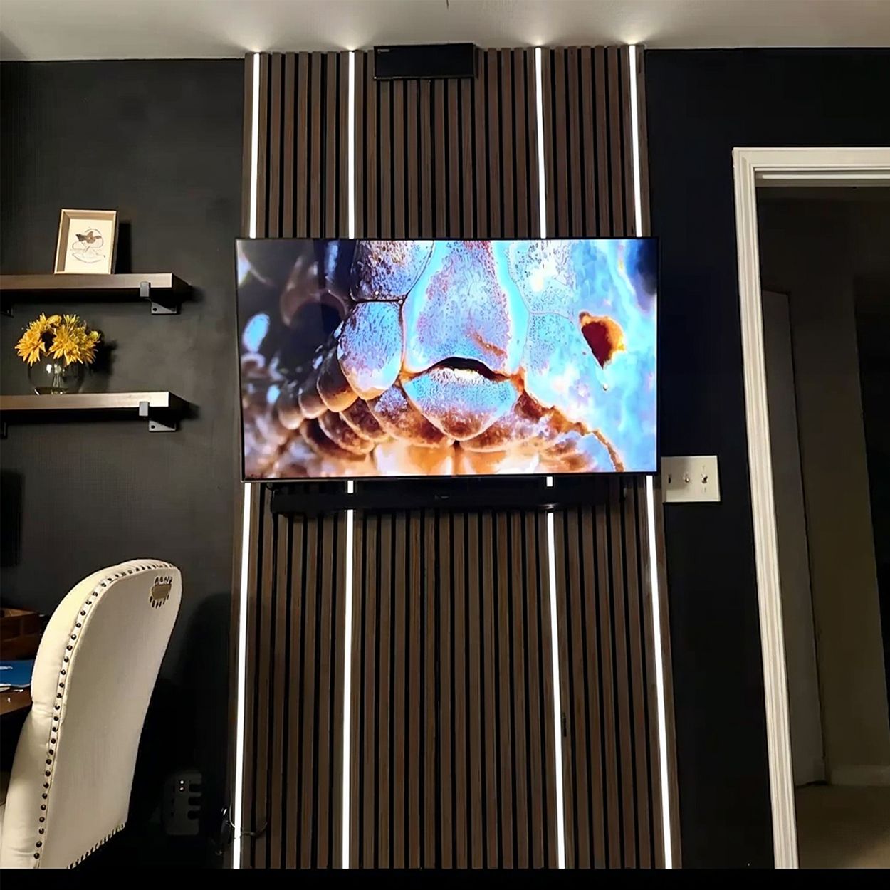 ENER-J Smart LED Strip Kit (4pc) for Soundproof Acoustic Panels, Dimmable & App/Voice Controlled